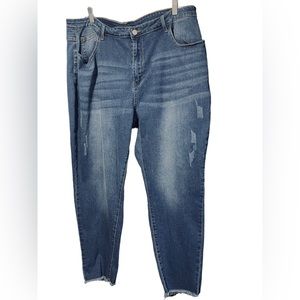 Shein Curve Raw Hem Jeans